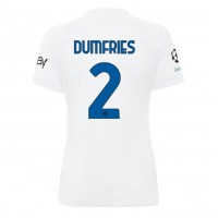 Inter Milan Denzel Dumfries #2 Gostujuci Dres za Ženska 2023-24 Kratak Rukav